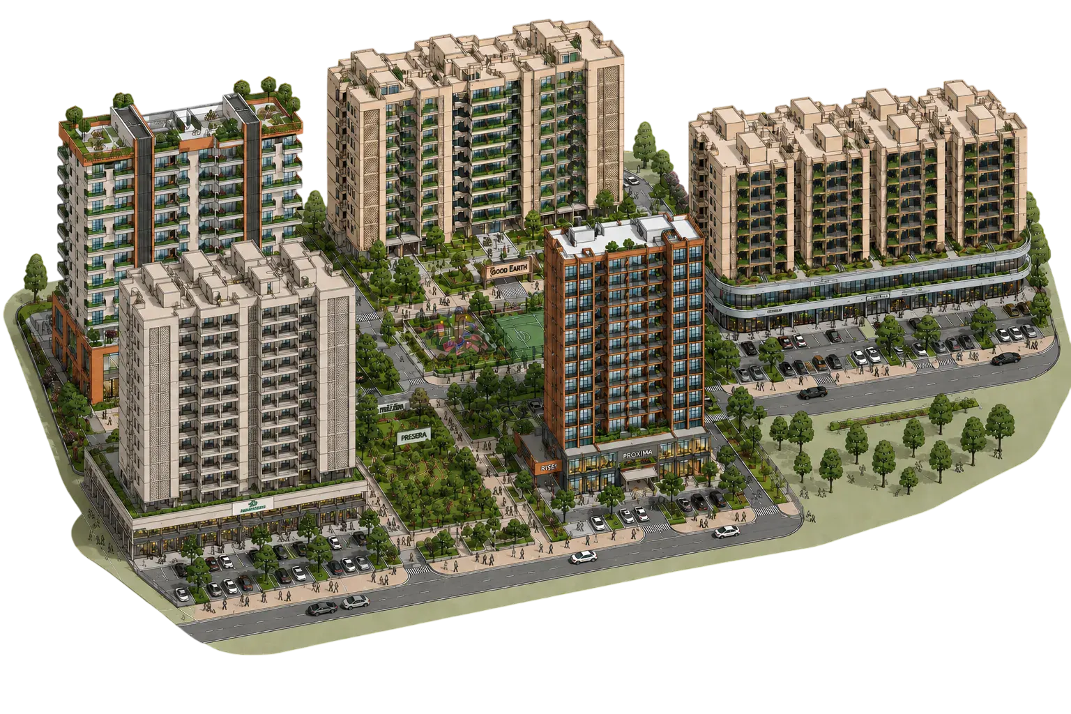 Resset developments across Ahmedabad