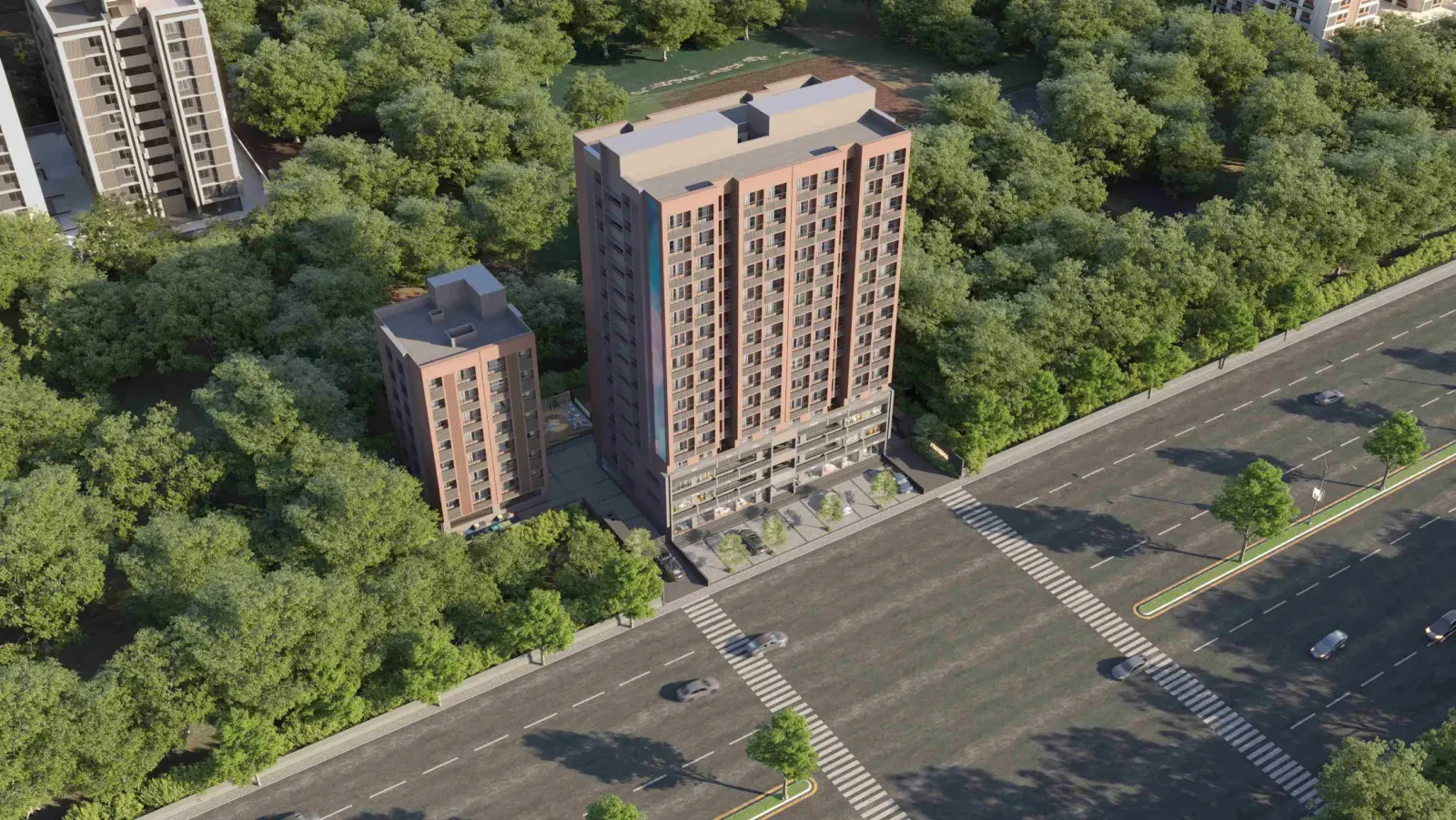 Grand front elevation