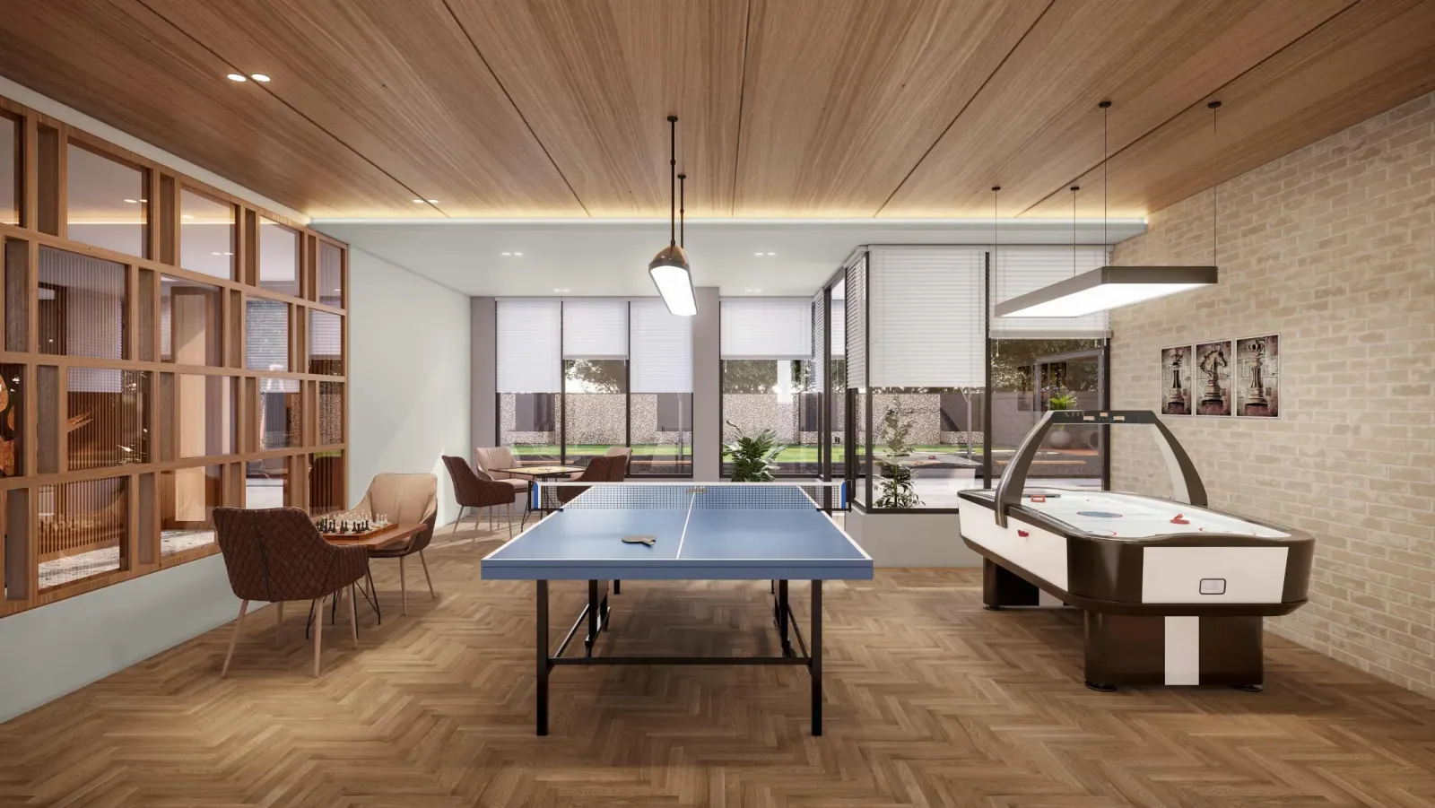 Indoor games lounge