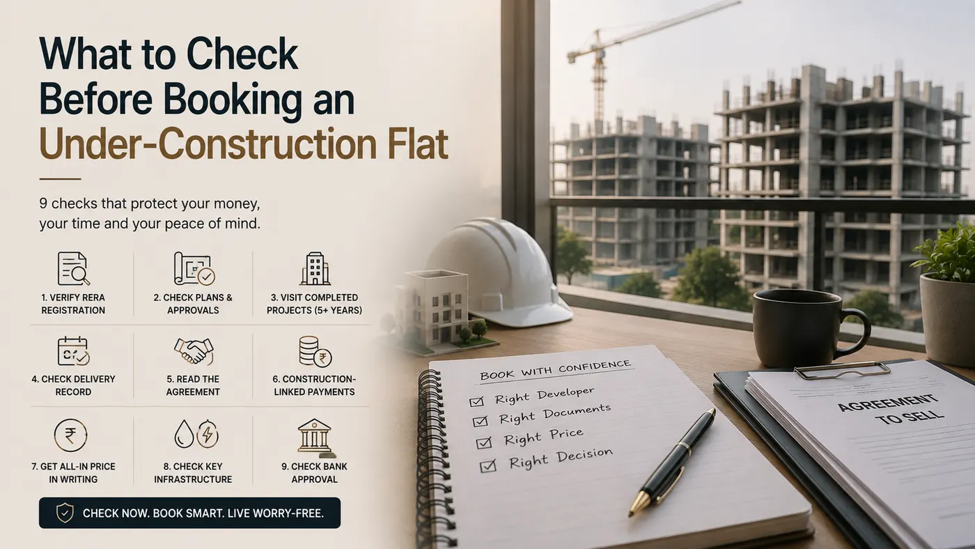 What to Check Before Booking an Under-Construction Flat