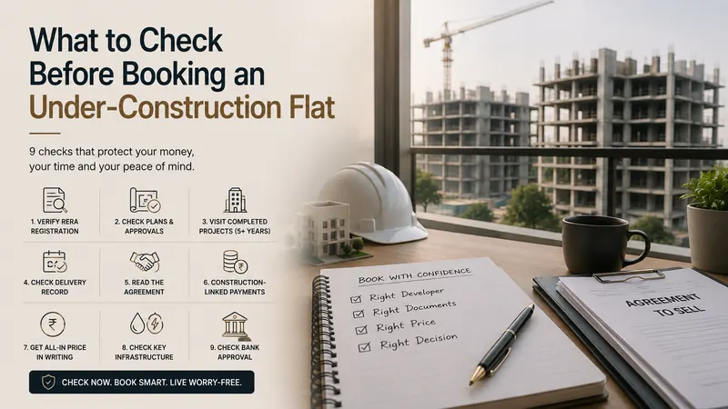 What to Check Before Booking an Under-Construction Flat