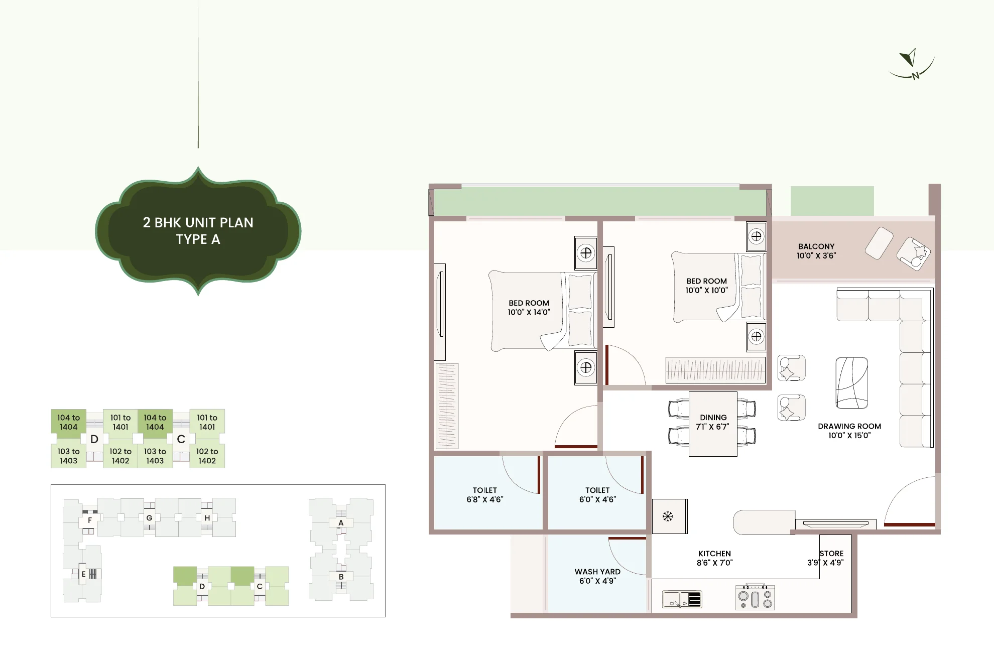 2 BHK - A